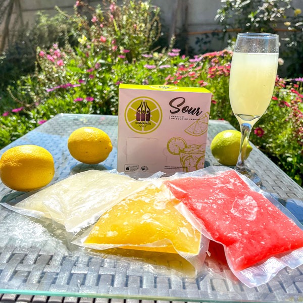 sachet pisco sour congelado y artesanal