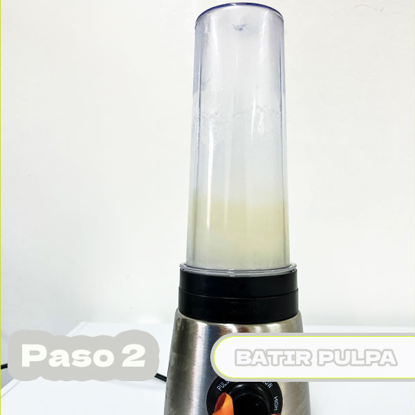 preparación pisco sour en sachet batir